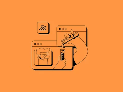 Experiment 2d art active app art blog collaboration cover design covid19 experiment illustrator lineart lockdown monochrome post remotework simple team wfh work workfromhome