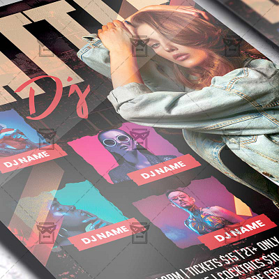Dj Battle - Flyer PSD Template show time