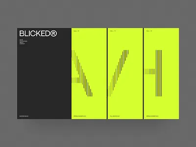 Blicked® black design ecommerce fashion grid letters minimal typography ui web web design website