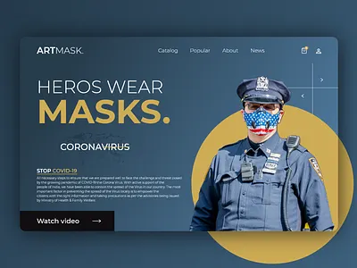 Heros wear MASKS animation branding corona coronavirus covid 19 days design gocoronago heros icon illustration lockdown masks minimal stop typography ui ux wear web
