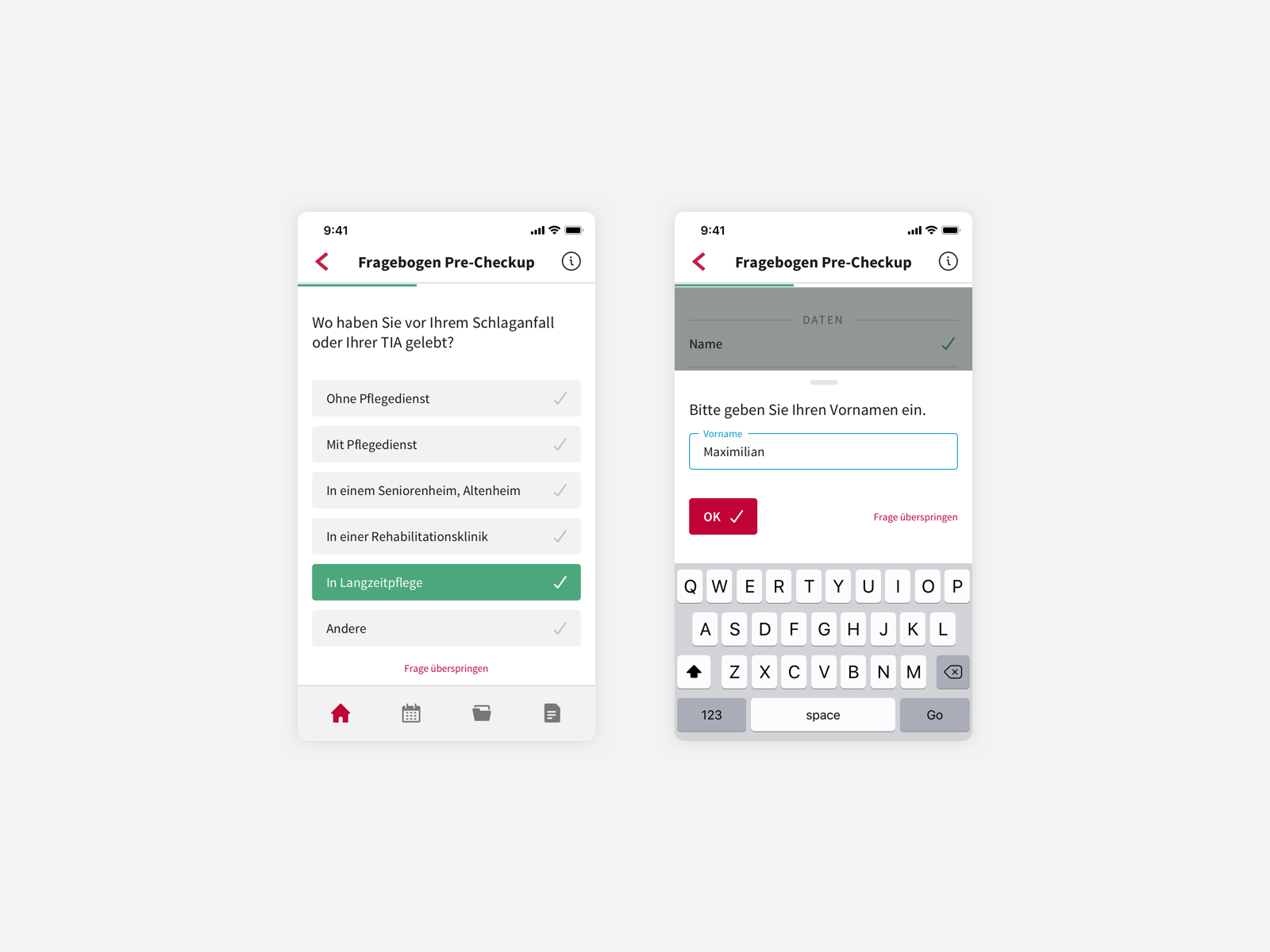 Example of Healthcare App
