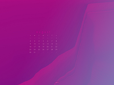 August 2020 4k abstract calendar download glitch wallpaper