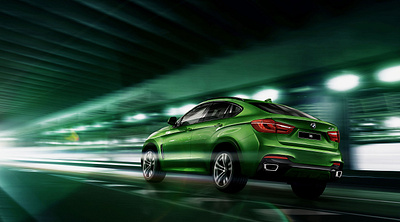 Bmw green creative illustration photo photoshop retouch retoucher retouching