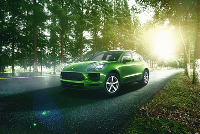 porsche creative illustration photo photoshop retouch retoucher retouching