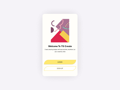 Welcome Screen app app design button design creative design design app drawing drawing app figma figmadesign ui ui design uidesign uiux welcome screen