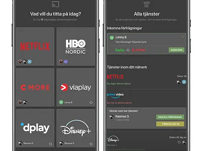 SLIVE - Stream slot share adobe xd chromecast community design disneyplus hbo hulu netflix primevideo sharing stream streaming app ux ui ux design
