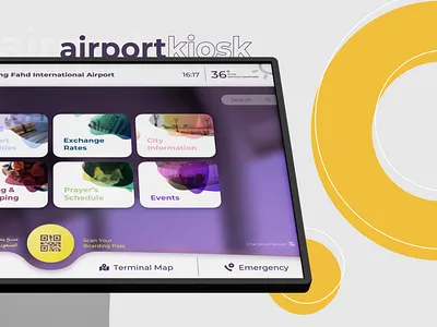 Airport Kiosk UI Design airport app design flight app interface kiosk terminal ui ux