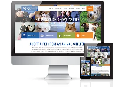 OK Humane Society non profit nonprofit nonprofits webdesign wordpress