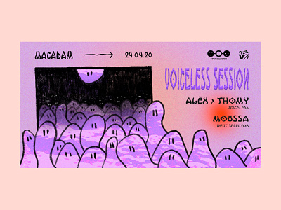 Illustration | Music event cover draw drawing facebook event cover illustration music event