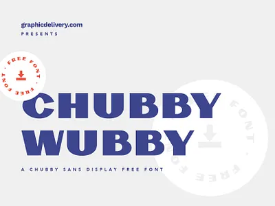 Chubby Wubby Free Font badge coffee colors cool font iluustration packaging retro rooster vintage