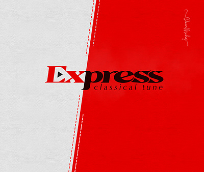 Express Logo Classical Tune Logo Design brand identity branding classical lettering logo logo design logodesign logotype typo typography typography logo