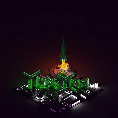 Twetch Voxel bitcoin branding space voxel