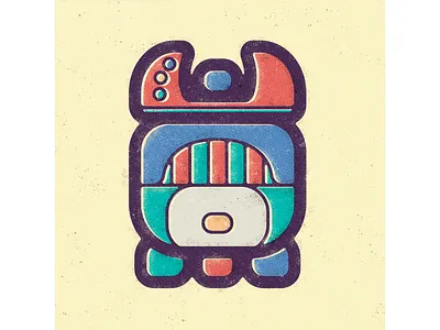 Mayan Calendar - Month 19 - Uayeb ancient antagonistic calendar civilization discrepant geometry glyph hieroglyphics illustration maya mesoamerica old style prehispanic symbol unequal vector vintage visual design