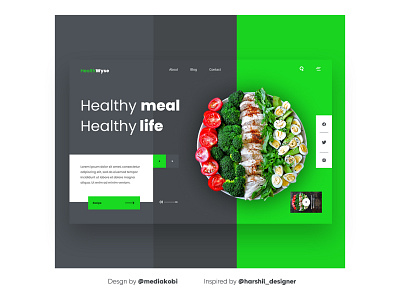 sample ui design agriculture branding design food nature ui