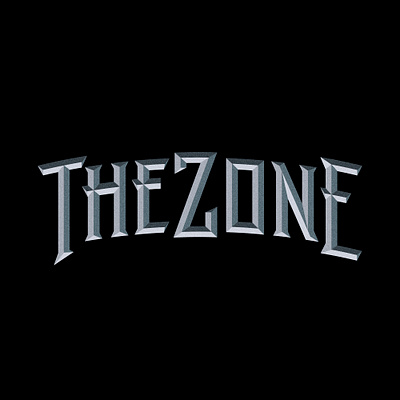 TheZone black lettering logotype music rock