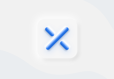 Cut for me | new trendy App icon 2020 app icon illustration ios neuro morphism trendy icon ui uiux ux