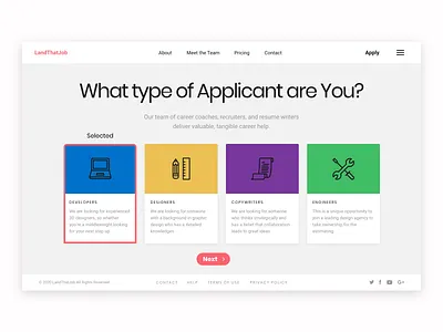 User Type conoverdesigns daily daily 100 challenge daily ui dailyui design home page home screen homepage homepage design job job board job listing jobs landing page ui uidesign ux ux ui uxui