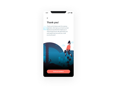 Daily UI #077 - Thank You app app design digital product design illustration interface interface design interfacedesign ios ios app meditation app minimalist mobile mobile app mobile design product design ui ui design uidesign ux ux design