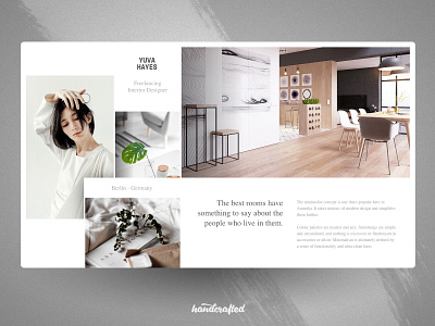 Interior Design Landing Page design freelancer germany hamburg homepage landingpage screendesign ui webdesign