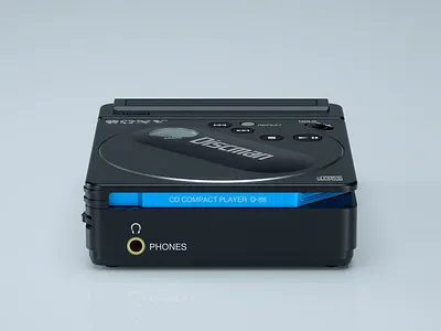 Sony D-88 Compact Player: I 3d adobe after effects autodesk c4d cinema4d design designinspiration digitalart fusion 360 hard surface modeling maxon photoshop redshift3d