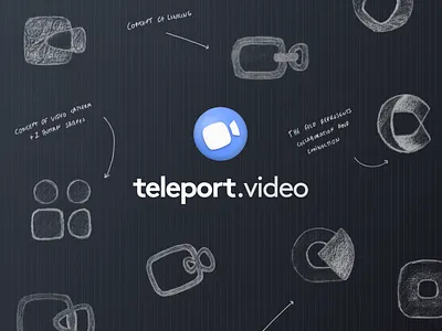 Teleport.Video • Branding branding case studies case study design design process ios app ios app design logo logo design logo design concept mobile app ui ui design ux ux design video video conference video conferencing webapp webapp design