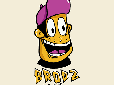 BRODZMAX cartoon illustration mural