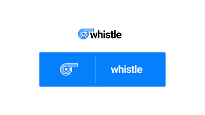 whistle blue branding circles logo logo design marketing whistle white