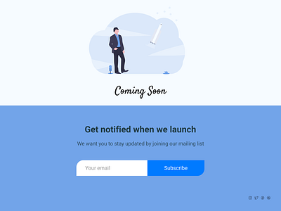 Daily UI 048 | Coming soon daily 100 challenge daily ui dailyui design ui