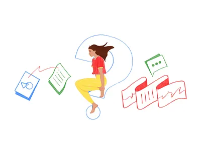 Virtual Assistant Apps app illustration blog post character design digital art drawing girl character hand drawn illustration virtual assistant