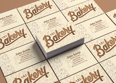 Bakery Business Card branding design illustration typography vector