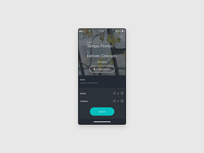 Flight Search conoverdesigns daily daily 100 challenge daily ui dailyui design flight flight app flight booking flight search flights mobile mobile app mobile design mobile ui ui uidesign ux ux ui uxui