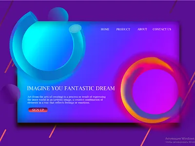 Colorful abstraction design illustration ui ux web