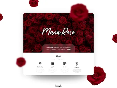 rose website adobe xd flower rose ui uidesign uiux web website