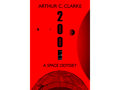 2001 Book Cover & Poster Design 2001 book book cover book cover art clarke cover creative director digital art digital illustration editorial art eric sylvester graphic design illustration kubrick minimalism odyssey poster scifi space stars