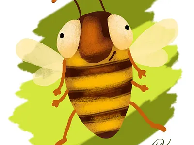 A Bee character children children book illustration design illustration illustrator