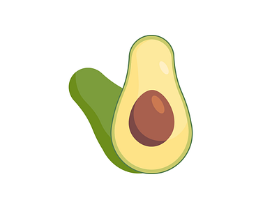 Avocado daily flat flat icon food food and drink icon icon design illustration illustration art illustrator vector