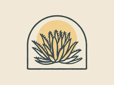 Agave Print agave arizona california desert design drawing illustration logo mexico plant southwestern texas vector west western