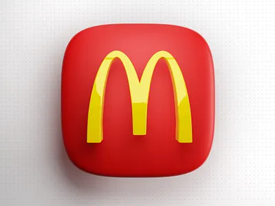 Mcdonalds 3D Icon 3d blender icon logo thebigbangicons