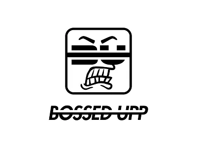 ✌🏻 Bossed Upp Logo Design⁠ apparel branding clothing logo logo design mascot modern streetwear