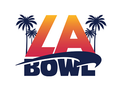 LA Bowl branding branding design college football design graphic design identity identity branding labowl logo logodesign sports branding sports design type