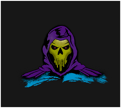 Skelepunisher blue mashup purple yellow