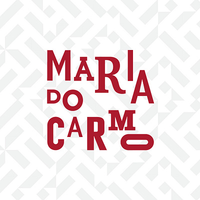 Maria do Carmo branding carmo design flat lettering lisboa lisbon logo maria minimal restaurant typography vector