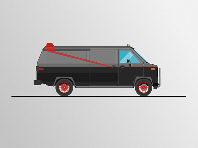 A Team (Style) Van affinity affinity designer gmc retro vector