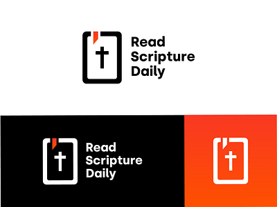 Read Scripture Daily - Concept 01 bible bible design books brand branding christ christian christian design church church design design illustrator cc reading scripture vector