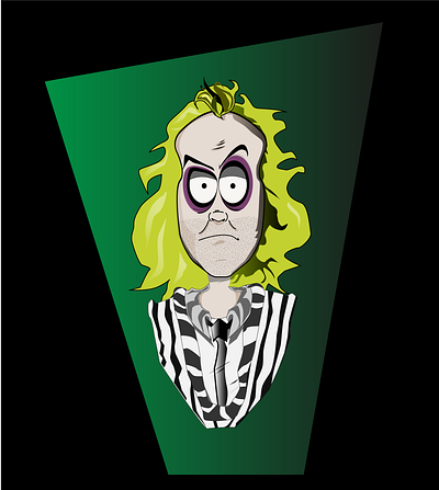 Beetlejuice Illustration beetljuice funny lg show time statue tim burton