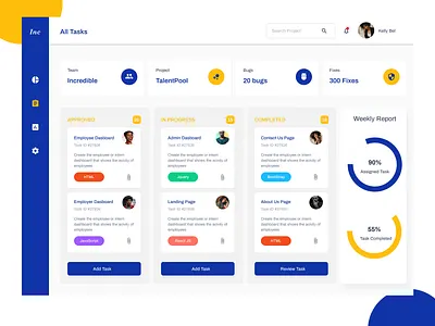 Task Management Dashboard app art design illustration minimal ui ux website