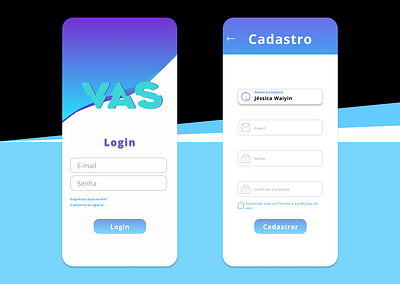 VAS APP MOBILE app design ui web