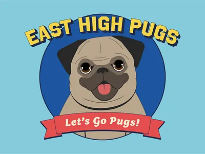 Pug Mascot dog illustration mascot pug pugs vector illustration