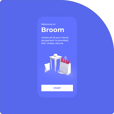 broom 3d 3d art adobexd logo ui ui design userinterface