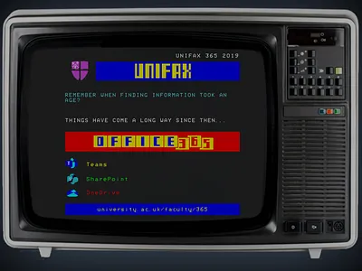 Office 365 Teletext Poster affinity affinity designer ceefax microsoft office365 retro teletext